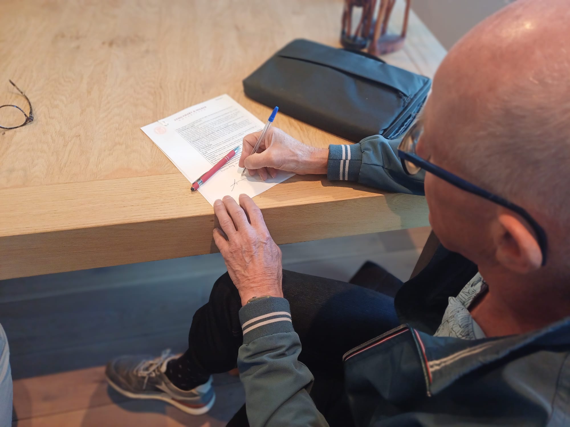 Sleutel overgedragen