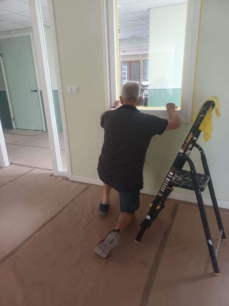 De laatste hand wordt gelegd aan de afwerking van het pand.
